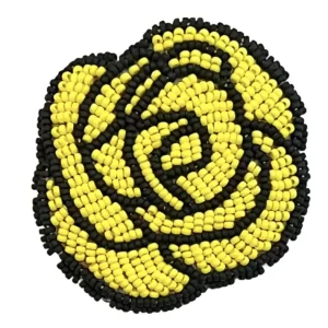 NIMC Beaded Rose Pin